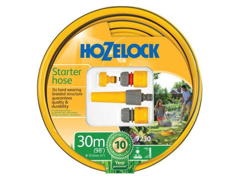 Hozelock Starter Hose Starter Set 30m 12.5mm (1/2in) Diameter