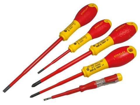 Stanley Tools FatMax® VDE Insulated Screwdriver Set of 5 SL/PZ