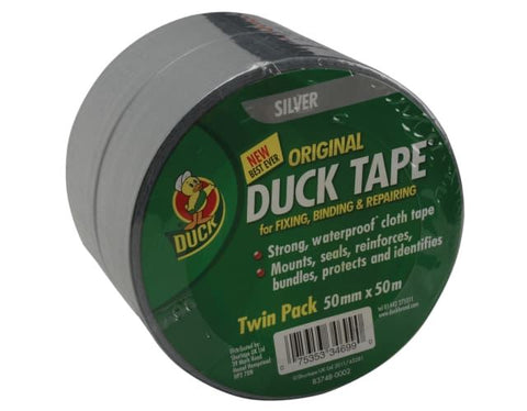 Shurtape Duck Tape® Original 50mm x 50m Silver (Pack of 2)