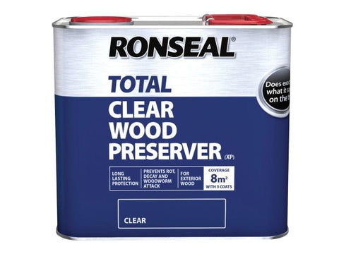 Ronseal Trade Total Wood Preserver Clear 2.5 litre