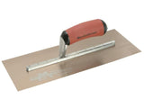 Marshalltown MPB13GSD Pre-Worn PermaShape® Finishing Gold S/S Trowel DuraSoft® 13 x 5in