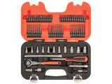 Bahco SW65 Swivel Socket Set of 65 Metric 1/4in Drive