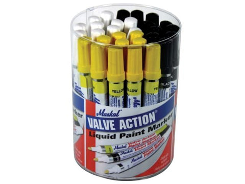 Markal Valve Action Paint Marker (Tub of 24)