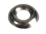 ForgeFix Screw Cup Washers Solid Brass Nickel Plated No.6 Bag 200