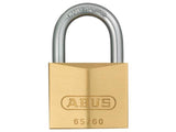 Abus Mechanical 65/60mm Brass Padlock Carded