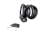 Master Lock Black Self Coiling Keyed Cable 1.8m x 8mm