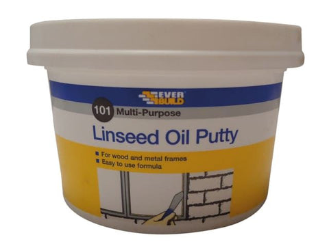 Everbuild 101 Multi-Purpose Linseed Oil Putty Natural 500g