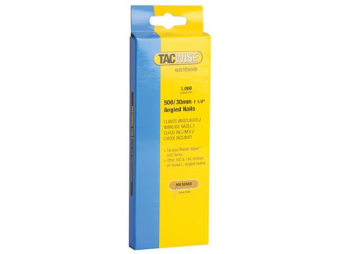 Tacwise 500 18 Gauge 30mm Angled Nails Pack 1000