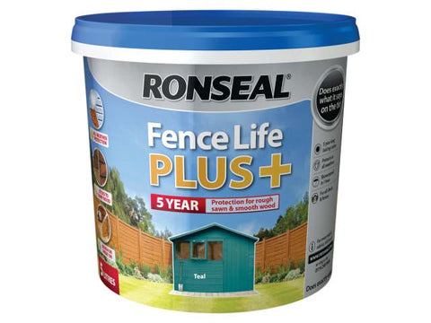 Ronseal Fence Life Plus+ Teal 5 Litre