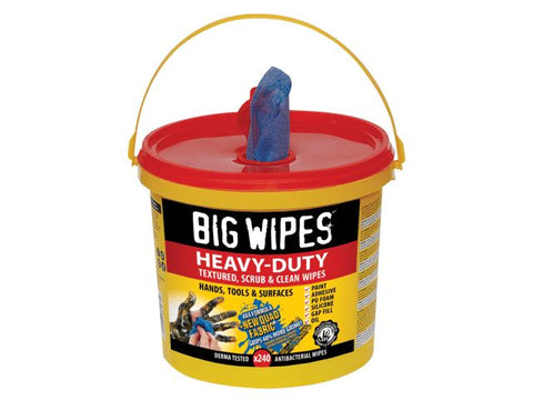 Big Wipes 4x4 Heavy-Duty Cleaning Wipes Bucket of 240