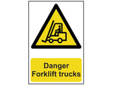 Scan Danger Forklift Trucks - PVC 200 x 300mm