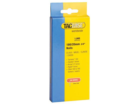 Tacwise 180 18 Gauge 25mm Nails Pack 1000
