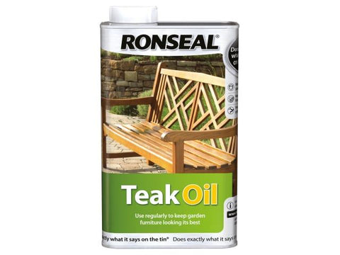 Ronseal Garden Furniture Teak Oil Can 500ml