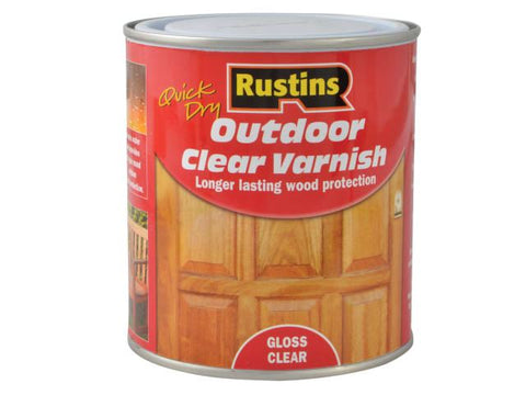 Rustins Exterior Varnish Clear Gloss 500ml