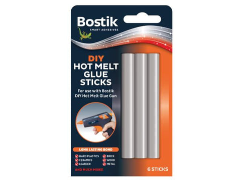 Bostik DIY Hot Melt Glue Sticks Pack of 6
