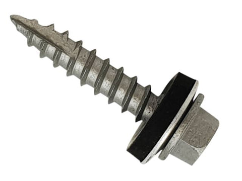 ForgeFix TechFast Metal Roofing to Timber Hex Screw T17 Gash Point 6.3 x 32mm Box 100