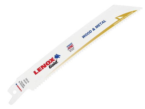 LENOX 610GR Gold® Metal Cutting Reciprocating Saw Blades 200mm 10 TPI (Pack 5)