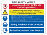 Scan Composite Site Safety Notice - FMX 800 x 600mm