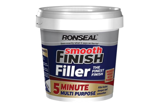 Ronseal Smooth Finish 5 Minute Multi Purpose Filler Tub 600ml