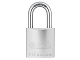 Abus Mechanical 86TI/55mm TITALIUM™ Padlock Without Cylinder