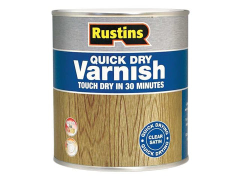 Rustins Quick Dry Varnish Satin Walnut 500ml