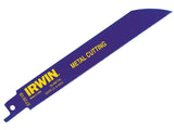 IRWIN 614R 150mm Bi-Metal Sabre Saw Blades Metal Pack of 25