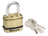 Master Lock Excell™ Brass Finish 45mm Padlock 4-Pin
