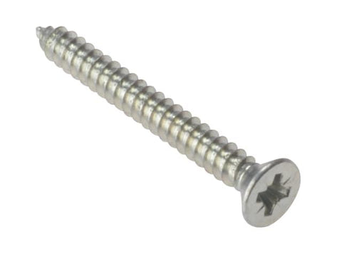 ForgeFix Self-Tapping Screw Pozi Compatible CSK ZP 1.1/2in x 8 Box 200