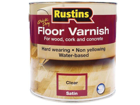 Rustins Quick Dry Floor Varnish Satin 1 litre