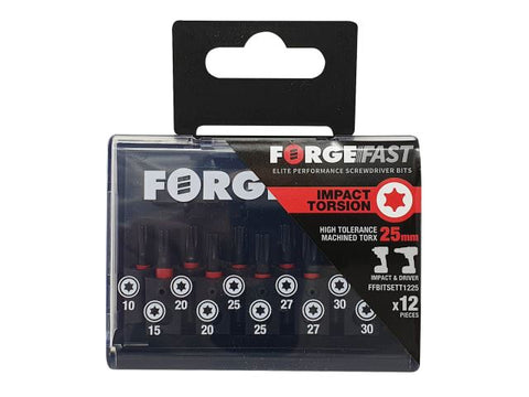 ForgeFix ForgeFast TORX® Compatible Impact Bit Set, 12 Piece