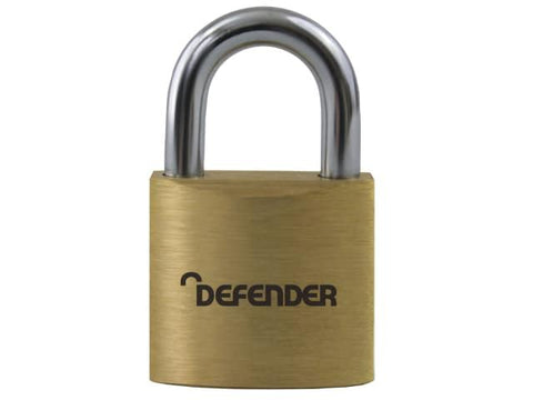 DEFENDER Brass Padlock 30mm