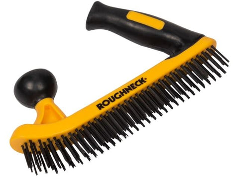 Roughneck Two Handed Wire Brush Soft-Grip