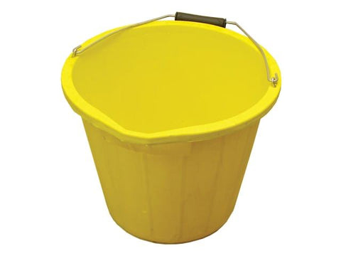 Faithfull 3 Gallon 14 litre Bucket - Yellow