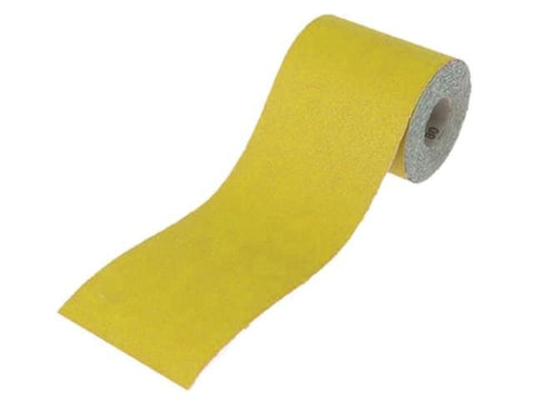 Faithfull Aluminium Oxide Sanding Paper Roll Yellow 115mm x 5m 40G