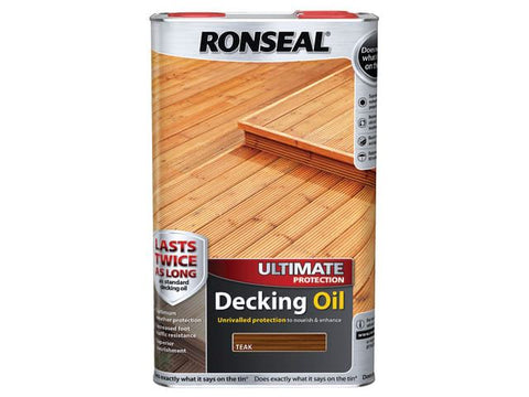 Ronseal Ultimate Protection Decking Oil Teak 5 Litre