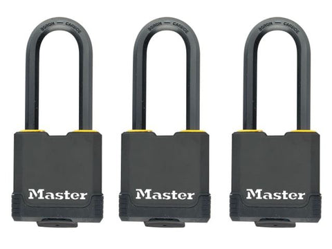 Master Lock Excell™ Weather Tough 45mm Padlock 4-Pin- Keyed Alike x 3