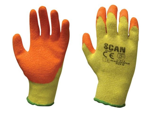 Scan Knitshell Latex Palm Gloves - Large (Size 9)