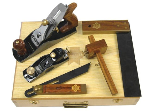 Faithfull Carpenters Tool Kit 5 Piece in Wooden Box
