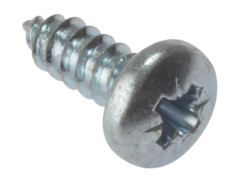 ForgeFix Self-Tapping Screw Pozi Compatible Pan Head ZP 1.1/2in x 10 Box 200