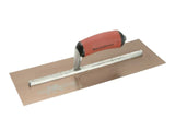 Marshalltown MPB145GSD Pre-Worn PermaShape® Finishing Gold S/S Trowel DuraSoft® 14 x 5in