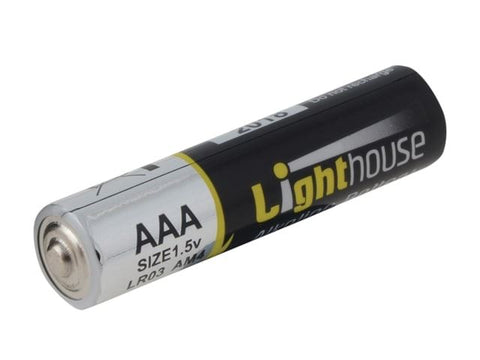 Lighthouse AAA LR03 Alkaline Batteries 1120mAh  (Pack 4)