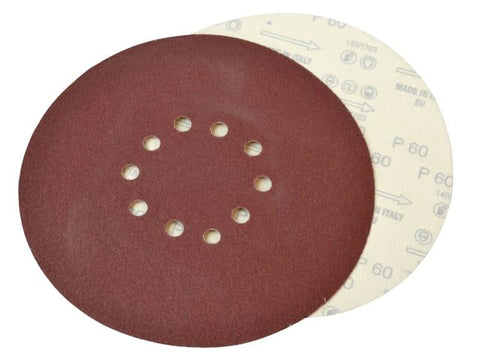 Faithfull Dry Wall Sanding Discs for Flex Machines 225mm Assorted (Pack 10)