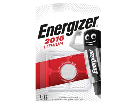 Energizer CR2016 Coin Lithium Battery Single