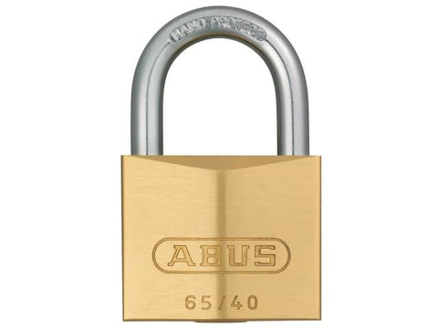 Abus Mechanical 65/40mm Brass Padlock Carded