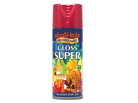 PlastiKote Super Spray Gloss Bright Red 400ml