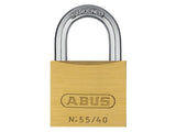 Abus Mechanical 55/40mm Brass Padlock Keyed Alike 5401