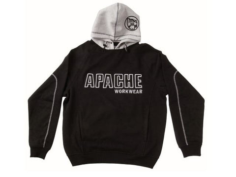 Apache Hooded Sweatshirt Black/Grey - XL (48in)