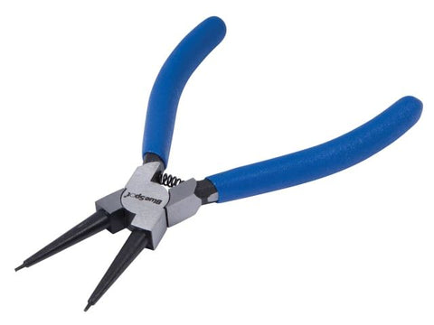 BlueSpot Tools Internal Straight Tip Circlip Pliers 150mm (6in)